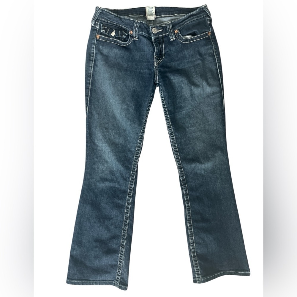 Ladies True Religion High Rise Dark Wash Jeans Size 31